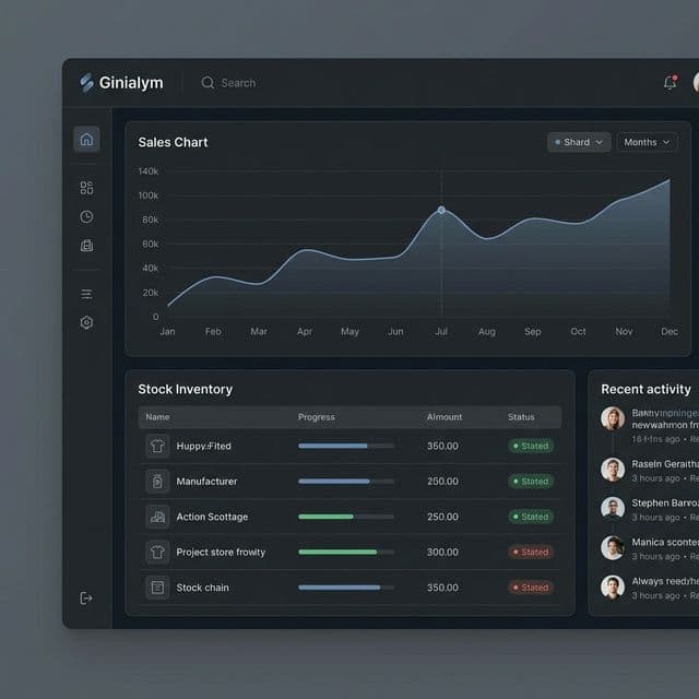 Ginialym Dashboard Preview